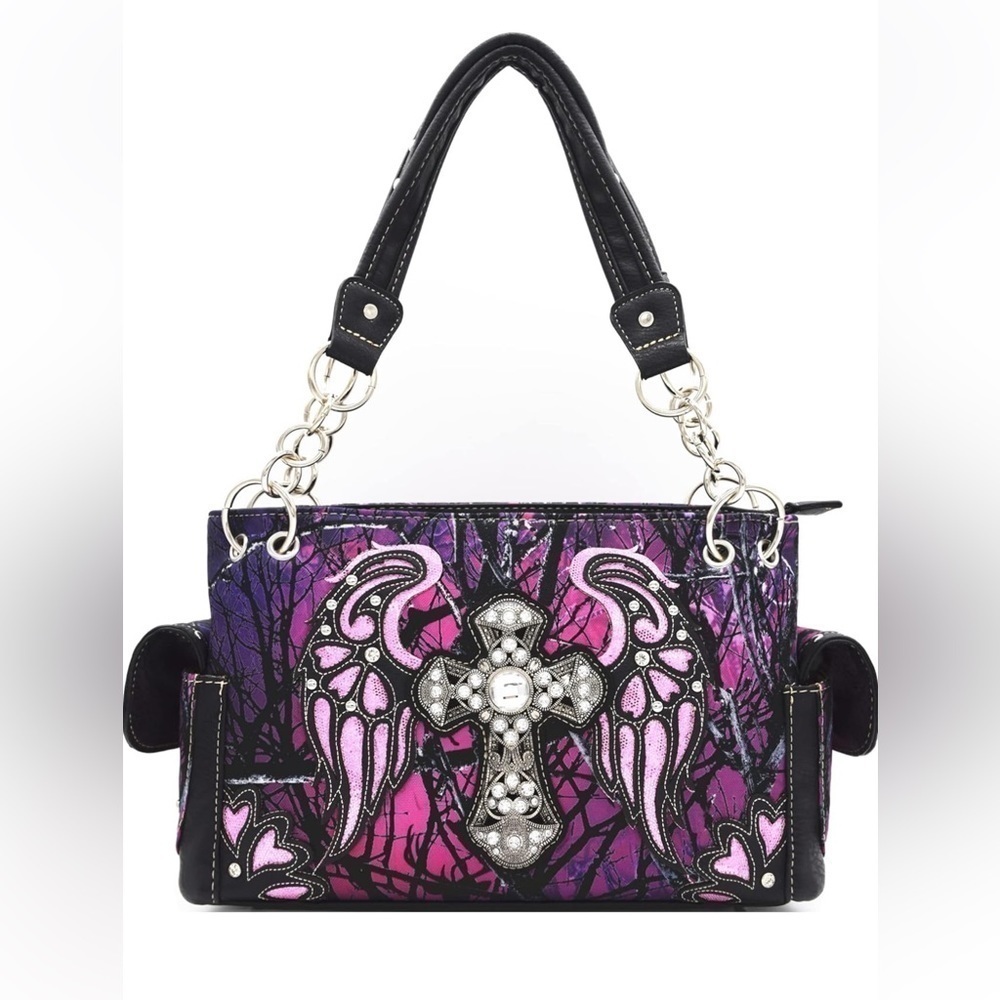 💕Western Cowgirl Classic Shoulder Bag With Wallet Set💕 - Picture 2 of 7
